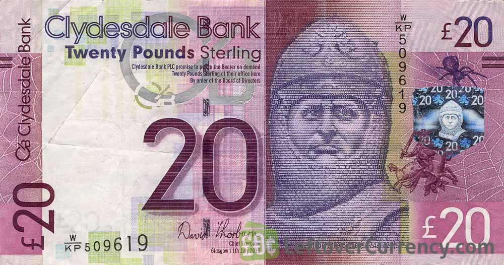 Clydesdale Bank 20 Pounds - Exchange ...