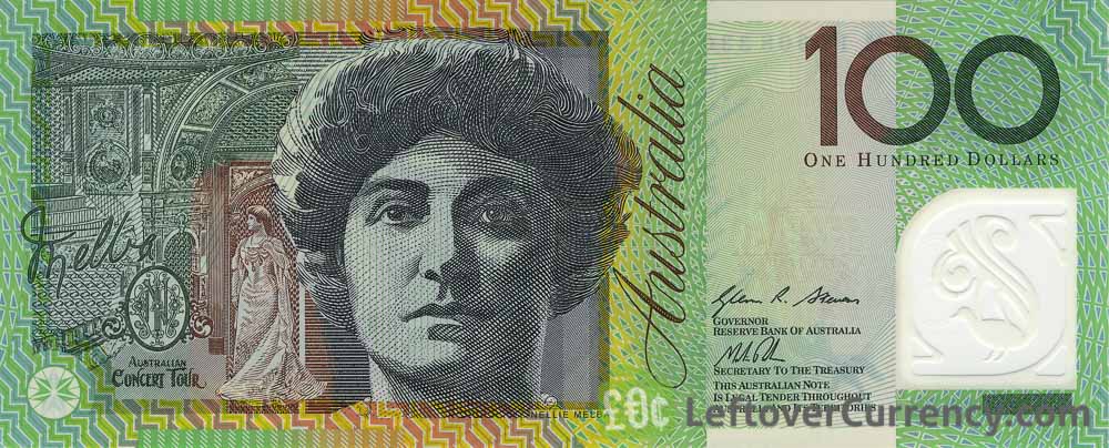 Produktion Tumult diskret 100 Australian Dollars (Dame Nellie Melba) - exchange yours today