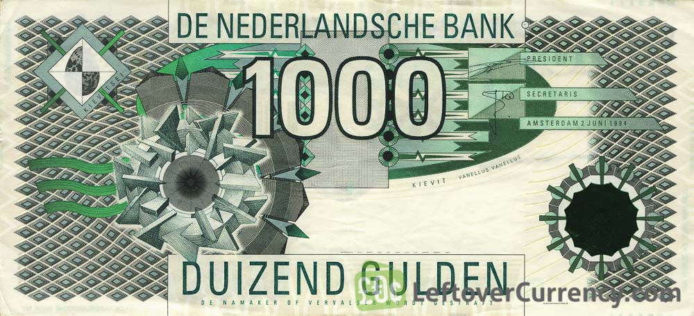 NETHERLANDS 10 GULDEN P99 1997 EURO BIRD UNC DUTCH MONEY EUROPEAN BILL BANK NOTE 