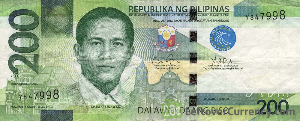 PHILIPPINES 200 PESOS 2010 P 195 UNC 