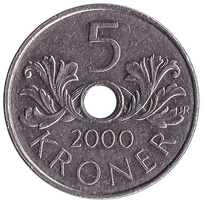 Double Sided Norwegian 5 Krone Coin Made by Real Coins 5kr Double Sided Coin 