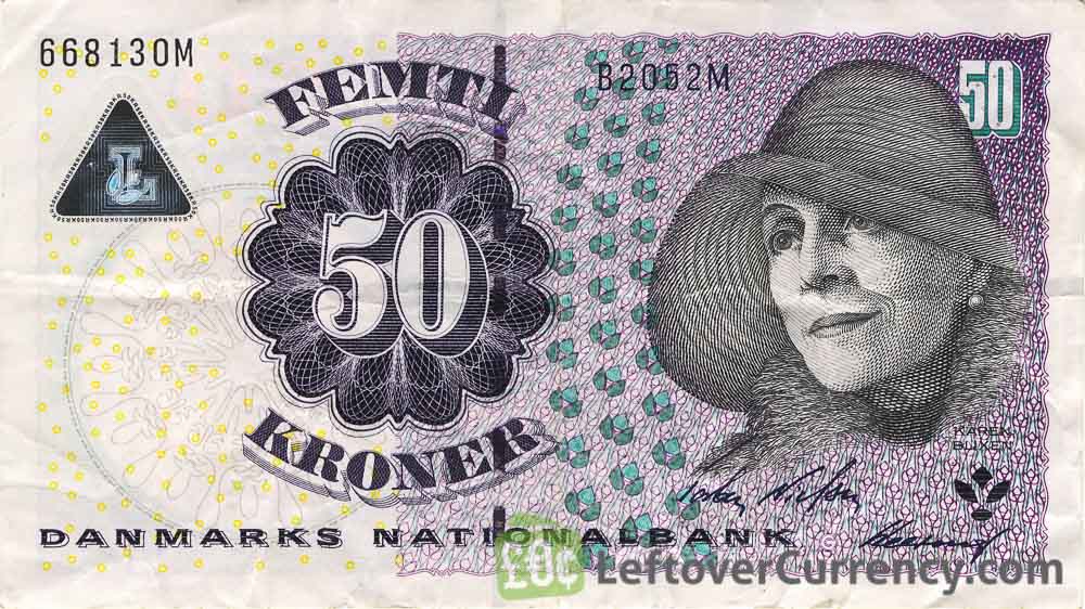 50 Danish Kroner (Karen Blixen) - yours cash today