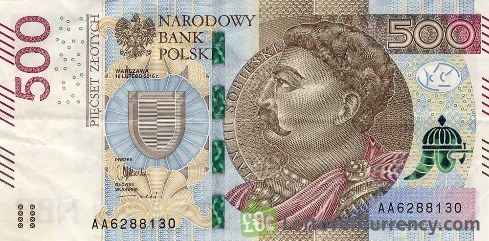 MINT UNC CONDITION 500 ZLOTYCH PIECSET POLISH ZLOTY BANKNOTES FROM POLAND 