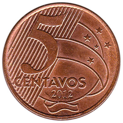 Details about   2000 Brazil 5 Centavos 