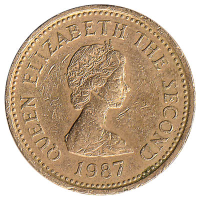 1 Jersey Pound coin reverse accepted for exchange