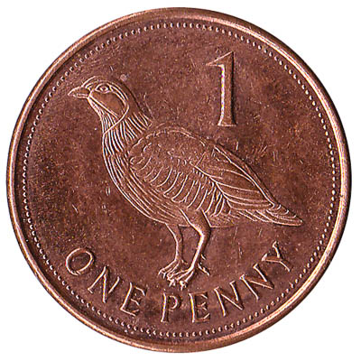 1 Penny coin Gibraltar obverse accepted for exchange