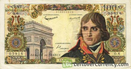 100 French Francs banknote - Napoléon obverse accepted for exchange
