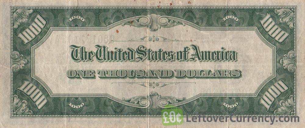 1000 American Dollars banknote - Exchange yours for cash today