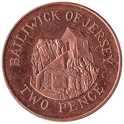 2 Pence coin Jersey obverse accepted for exchange
