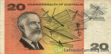 20 Australian Dollars banknote - Commonwealth of Australia reverse accepted for exchange