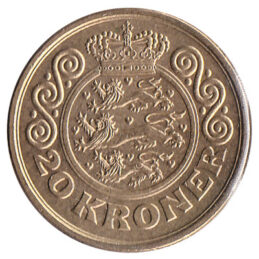 20 Danish kroner coin accepted for exchange