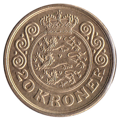 20 Danish kroner coin accepted for exchange