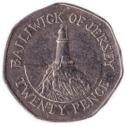 20 Pence coin Jersey obverse accepted for exchange