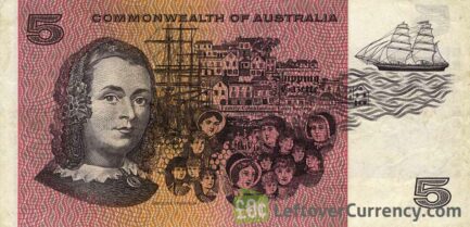 5 Australian Dollars banknote - Commonwealth of Australia reverse accepted for exchange