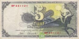 5 Deutsche Marks banknote type Europa (Bank Deutcher Länder) obverse