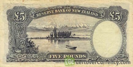 5 New Zealand Pounds banknote - James Cook reverse accepted for exchange