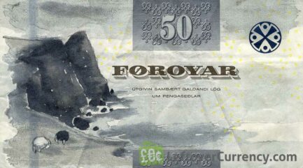 50 Faroese Kronur banknote - Ram's horn reverse accepted for exchange