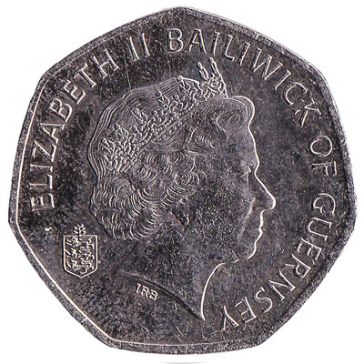 50 Pence coin Guernsey reverse accepted for exchange