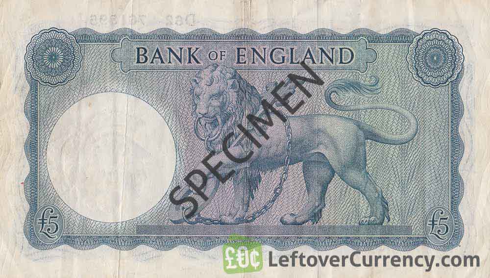 Großbritannien 5 Pounds 1982-88 Geldschein Banknote England Five Pounds aEF