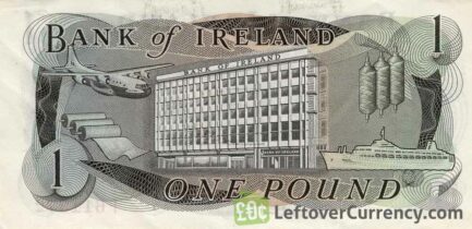 Bank of Ireland 1 Pound banknote - Mercury reverse accepted for exchange