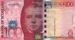 Bank of Scotland 100 Pounds banknote (2007-2011 series) obverse