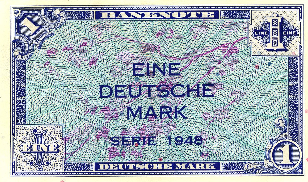 1 Deutsche Mark banknote - Bank Deutcher Länder 1948