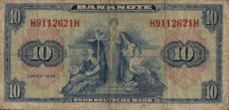 10 Deutsche Marks banknote - Bank Deutcher Länder 1948