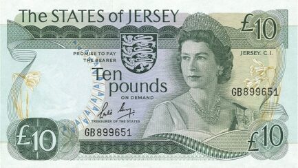 10 Jersey Pounds banknote - Victoria College