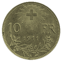 10 Swiss Francs coin