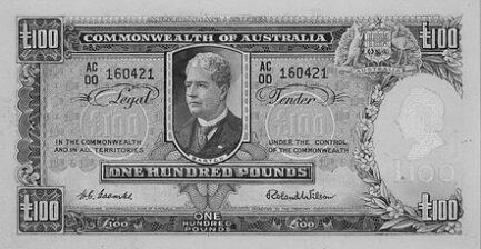 100 Australian Pounds banknote