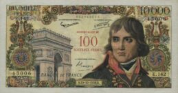 10000 French Francs (100 Nouveaux Francs) banknote - Napoléon