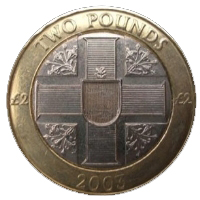 2 Guernsey Pounds coin