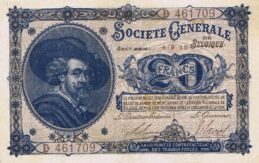 20 Belgian Francs banknote - Societe Generale