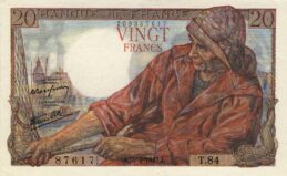 20 French Francs banknote - Pêcheur (fisherman)