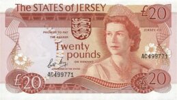 20 Jersey Pounds banknote - Gorey Castle