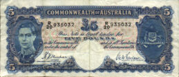 5 Australian Pounds banknote