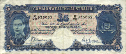 5 Australian Pounds banknote