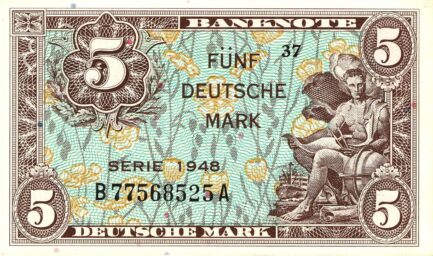 5 Deutsche Marks banknote - Bank Deutcher Länder 1948