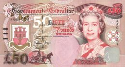 50 Gibraltar Pounds banknote - Winston Churchill