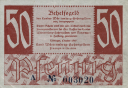 50 Pfennig banknote Germany - Behelfsgeld 1947