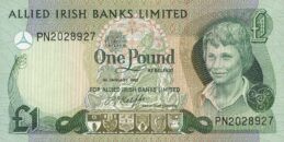 Allied Irish Banks Limited 1 Pound banknote - Young boy