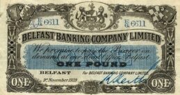 Belfast Banking Company 1 Pound banknote