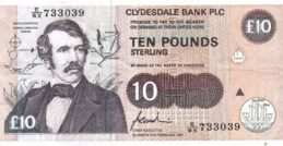 Clydesdale Bank 10 Pounds banknote - 1988-1997 series