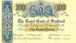 The Royal Bank of Scotland 100 Pounds banknote - 1912-1966 series
