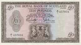 The Royal Bank of Scotland limited 10 Pounds banknote - 1969 series