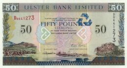 Ulster Bank Limited 50 Pounds banknote - series 1997