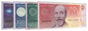 Estonian Krooni banknotes accepted for exchange