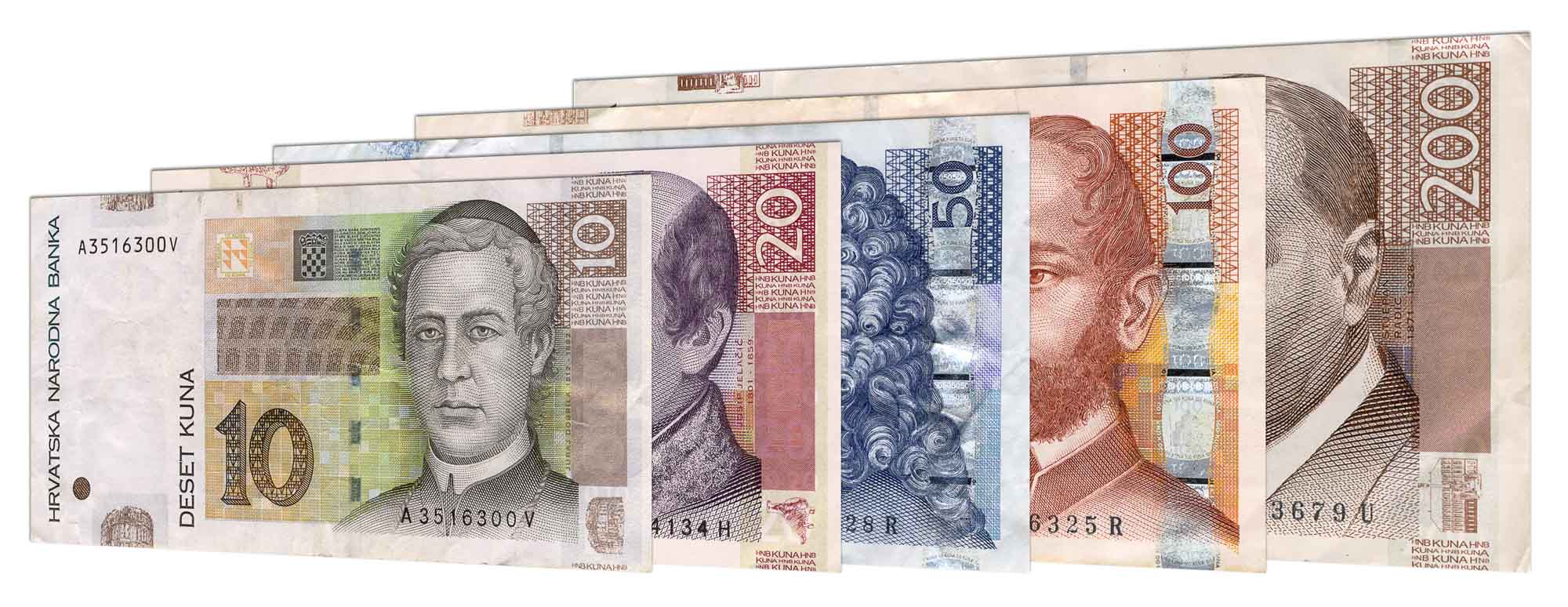 Croatian Kuna banknotes accepted for exchange