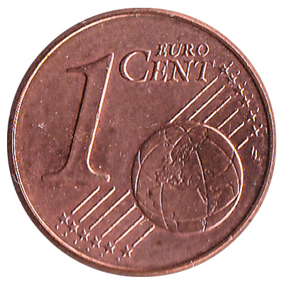 1 cent (Or: A very tiny euro coin)