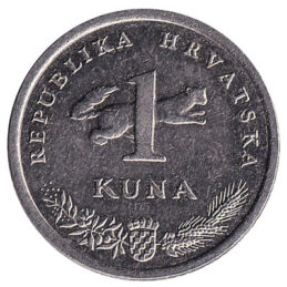 1 Croatian Kuna coin